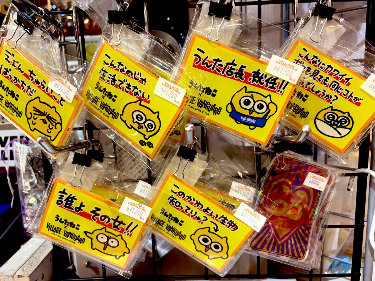 お待たせしました！！！ うんたねこ✖︎ヴィレッジヴァンガード 展開