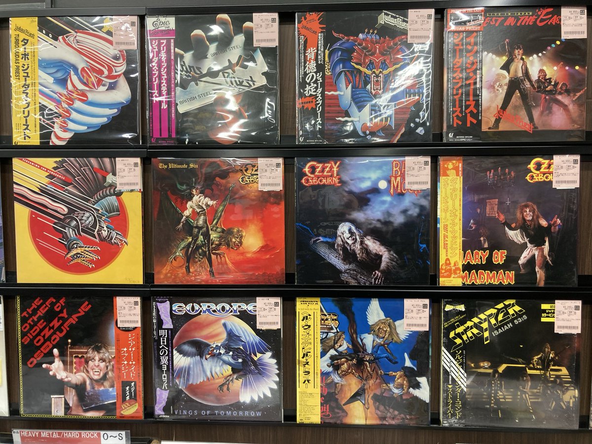 □新着中古レコード入荷情報③□ JUDAS PRIEST, OZZY OSBOURNE