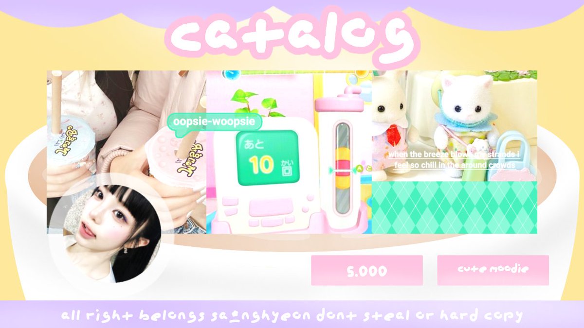 sa_nghyeon's tweet image. 안녕하세요 mind to rt?!_! arigatou :3

kembali lagi bersama aku yang up layout ready stock ⭐ kali ini aku bawa moodie yang png only mentemen :3 kalian bisa take dengan prici yang tertera di gambar 🩷 jangan lupa jajank mentemen #zonauang #zonajajan