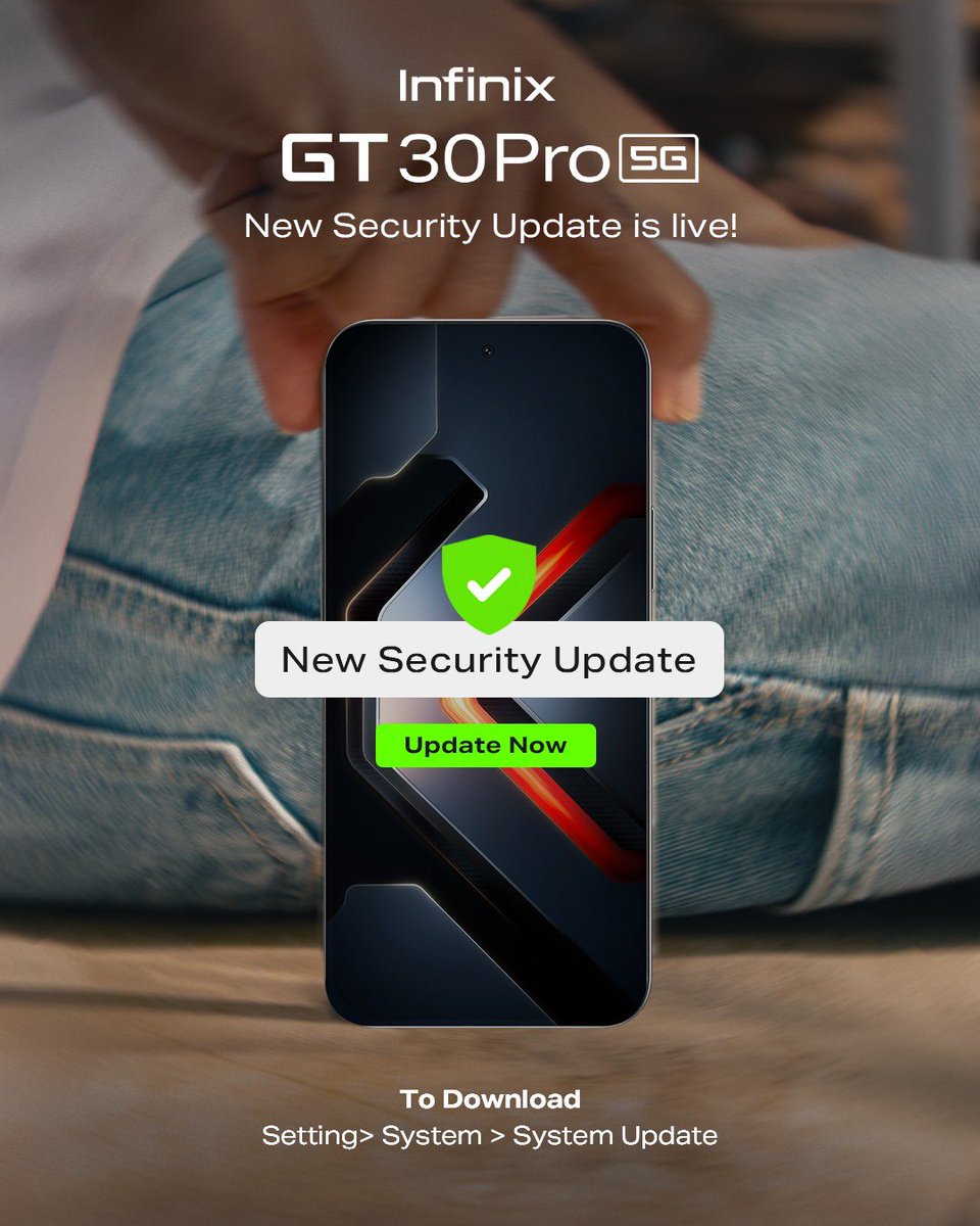 InfinixIndia's tweet image. The New Security Update is now live. 

Update now via Settings &amp;gt; System &amp;gt; System Update

#infinixindia 
#phoneupdates #securityupdate