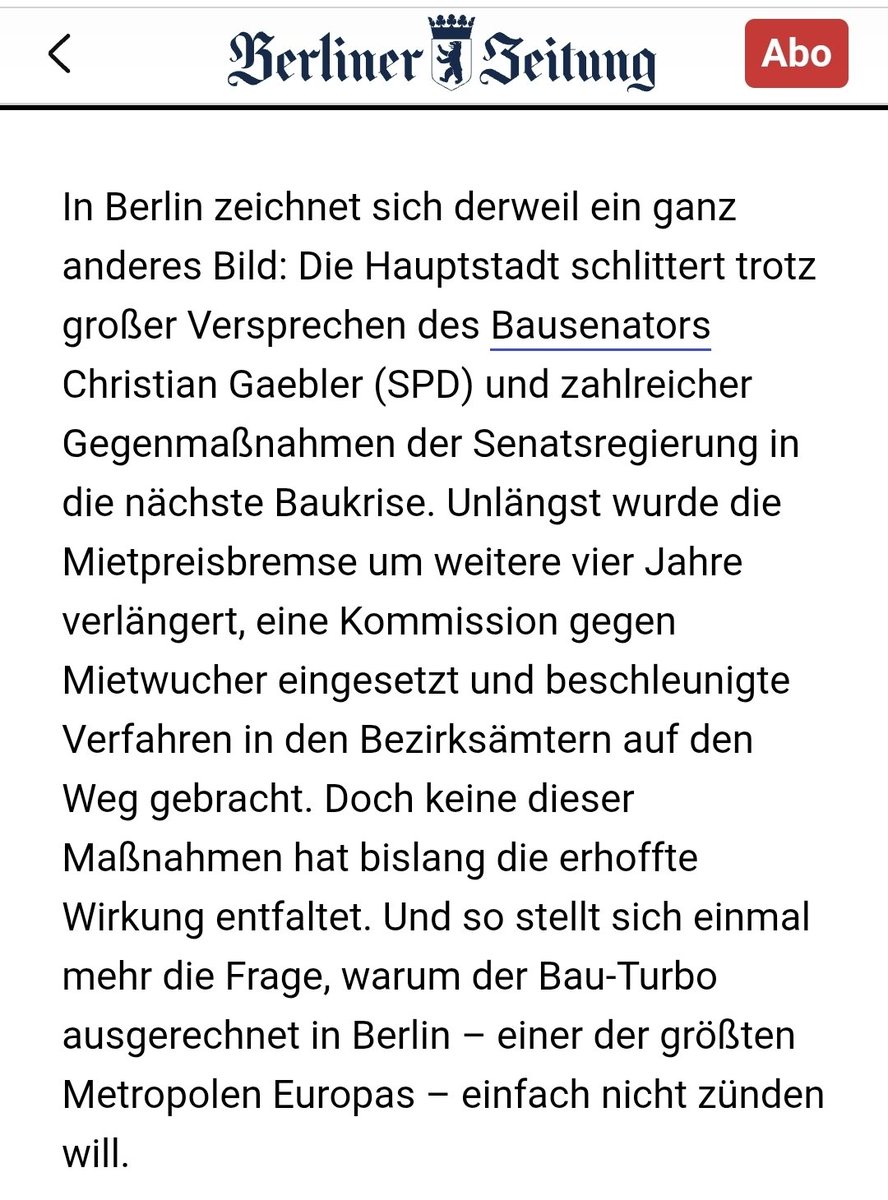 Realsatire: Warum nur will der Bauturbo einfach nicht zünden trotz all der tollen Refulierungsmaßnahmen, die Berlin sich täglich ausdenkt?