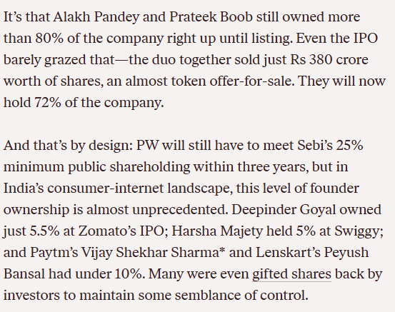 akhileshnpathak's tweet image. Wallah, habibi! (learnt this in Dubai) 

Physics Wallah😀

Got a strong boost on listing day despite a modest GMP. 

Hopefully, they become India’s first truly profitable Edtech, setting new benchmarks in a sector with many fallen giants. 

Let’s cheer their sustainable success &amp;amp;…