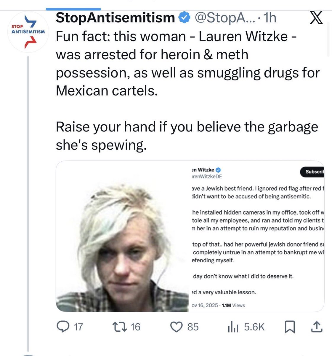 LaurenWitzkeDE's tweet image. In the last 24 Hours, the Zionists and their paid shills have been maliciously attacking me in an obviously organized smear campaign for my past so I want to use this opportunity to share my testimony: 

I struggled with addiction all through my twenties with pills and eventually…