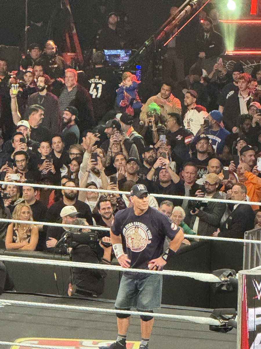 At the Garden to watch Cena for the last time