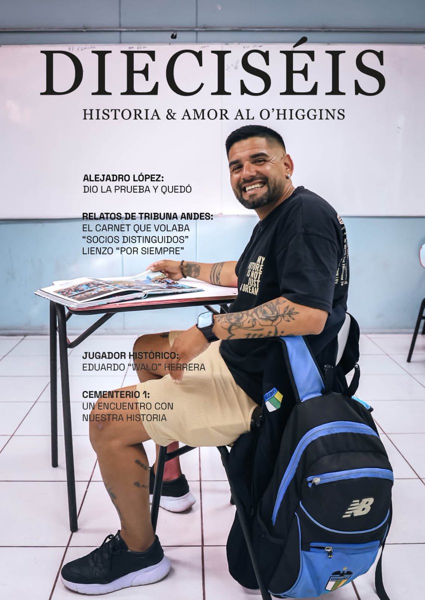 R_Dieciseis's tweet photo. 🇧🇼 Revista Dieciséis | Edición 32 | Alejandro López

🎙️ Entrevista en exclusiva con el campeón celeste.

👋 Saludos de figuras de O'Higgins en nuestros 3 años de aniversario.

🌟 Un encuentro con la historia celeste en el Cementerio 1 de Rancagua. https://t.co/p6DcjQAs6k