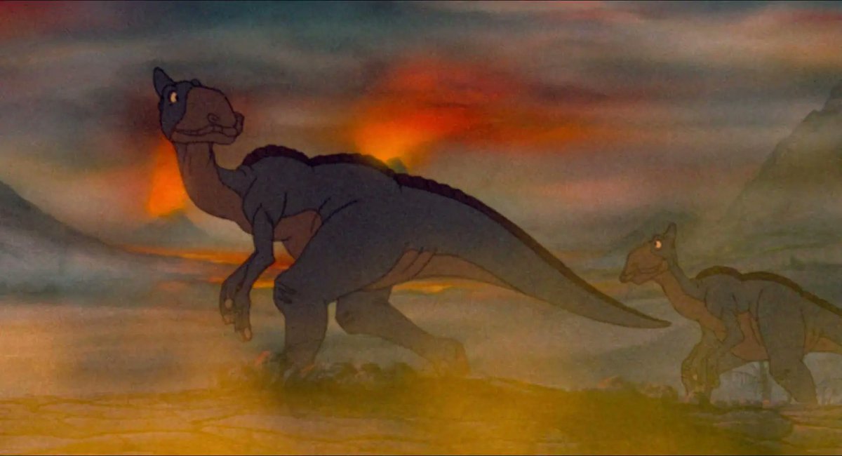 ManticoreFire's tweet photo. #LBT37Countdown #LandBeforeTime #LandB4Time
#2 Meeting Ducky, Fighting Cera, and Finding the Great Valley

The coloring on the original film is so good. The Mysterious Beyond looks like the ending to Lucio Fulci's 'The Beyond' through out most of it.🧵 https://t.co/h3UqsrYt41