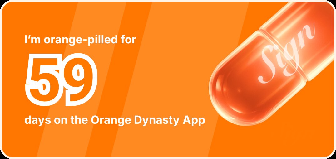 noridacompany's tweet photo. I've been Orange-Pilled and Seeing Signs for 59 days 👀🧡🐉.Join the app and be a better version of yourself!
https://t.co/PS9MmFk3Na https://t.co/M5l5dHV6O9