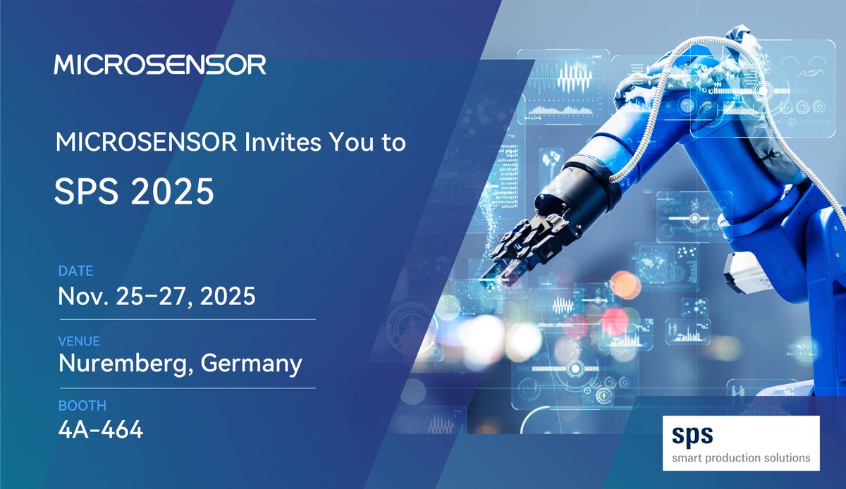 MicroSensorHome's tweet image. SPS week is almost here! 🙌
We’re showcasing our latest pressure, level, flow, and temperature solutions — built for smart, reliable automation.
Hall 4A, Booth 464   |   Nov. 25–27
Let’s talk measurement challenges and new ideas!
#MICROSENSOR #SPS2025 #IndustrialAutomation