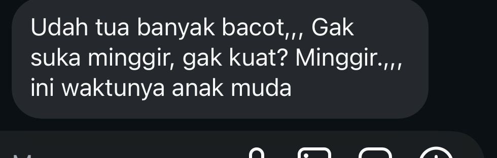 Gak ada. Udah biarin aja. Oldhead gak usah banyak bacot, nonton aja di pinggir pake kursi goyang. Ini waktunya untuk para pemudaaarrrghhc