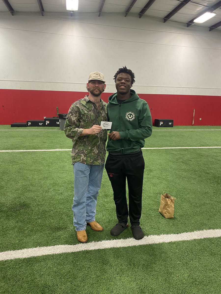 SCK (Special Teams) Player of the Game vs Dodge County (Round 1), JK Fruster, presented by Trey McFalls of Shady Creek Expeditions.
Go Cats!