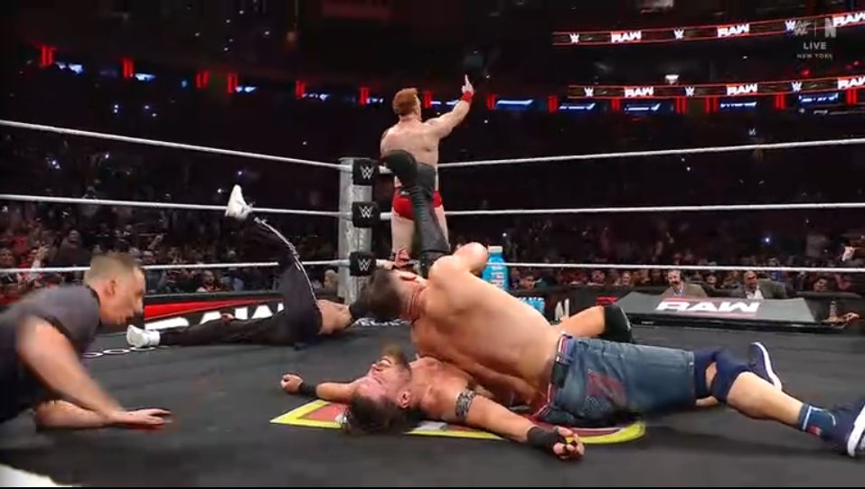 JOHN CENA, REY MYSTERIO Y SHEAMUS VENCEN AL JUDGMENT DAY #WWERAW