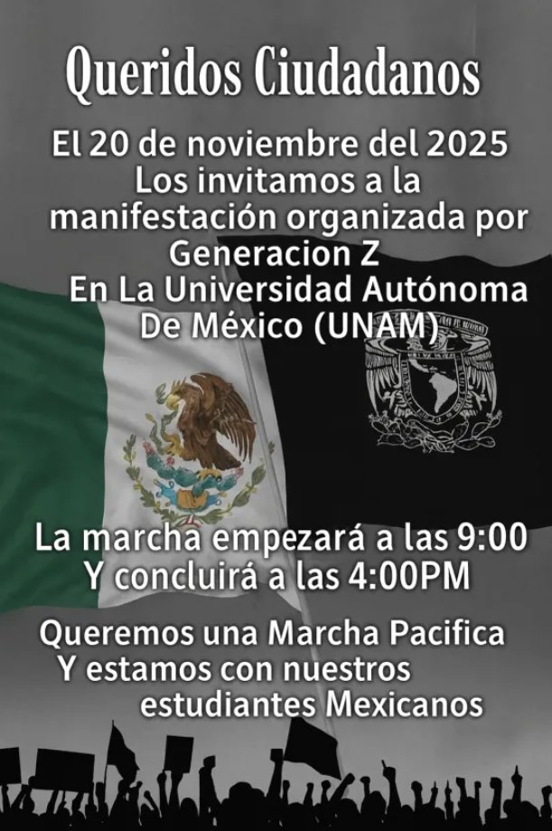 MarkStaroselsky's tweet image. ¡La MARCHA se Repite! ¡DIFUNDE! ¡CONVOCA! ¡INVITA! ¡VAMOS TODOS!
@generacionz_mx
