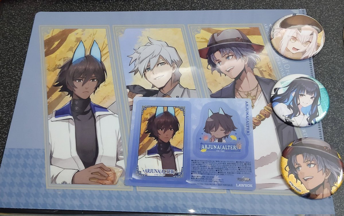 ローソンコラボ、10時ではアクスタ残ってたのテノチだけでした🥺 缶