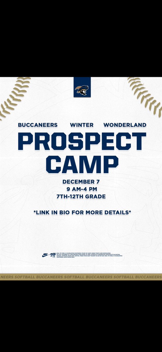 MusserChristi's tweet image. Don’t forget about the Charleston Southern Camps coming up! No better time to be in the Lowcountry! See you at the ballfield! Christi Musser Softball Camps