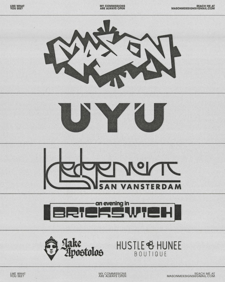 Some logos &amp; type I've designed pt.2