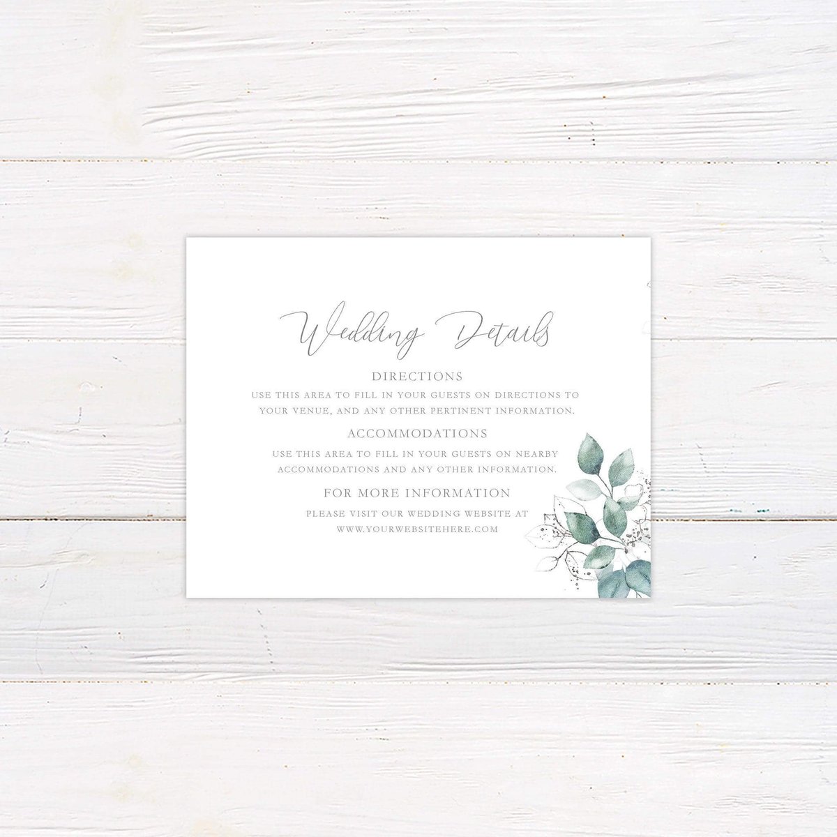 Go_Print_Plus's tweet image. Elevate your event with our Eucalyptus Splash Details Cards, perfectly crafted to inform your guests—all for just $0.96. Grab yours today! #PrintingPerfection #EventPlanning

Shop Now goprintplus.com/products/eucal…
