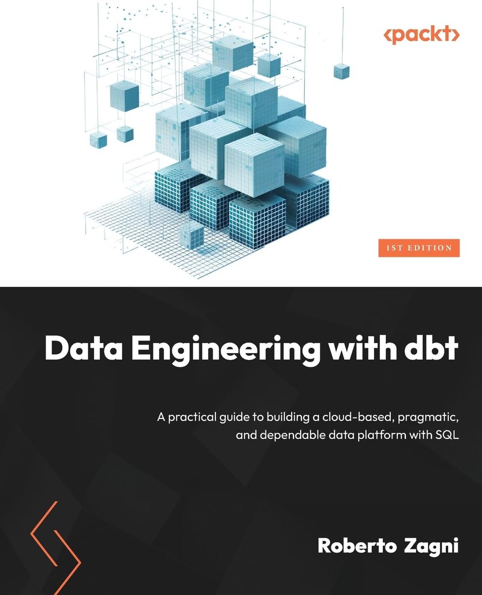 KirkDBorne's tweet image. Why is dbt So Popular? medium.com/@vutrinh274/wh…
+
Practical #DataEngineering guide to building a #cloud-based, pragmatic, and dependable data platform with #SQL and dbt: amzn.to/3KgVI4f
——————
#DataScience #Analytics #BI #CDO #CTO