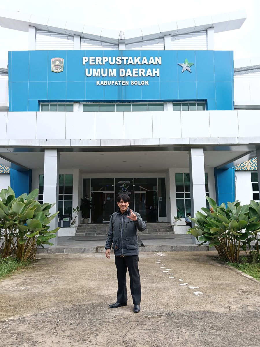 Hari ini di Perpustakaan Umum Daerah Kabupaten Solok.