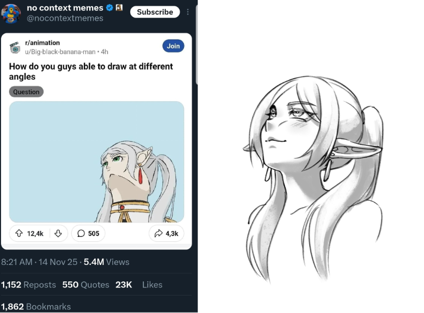 mi version of that frieren draw uwu