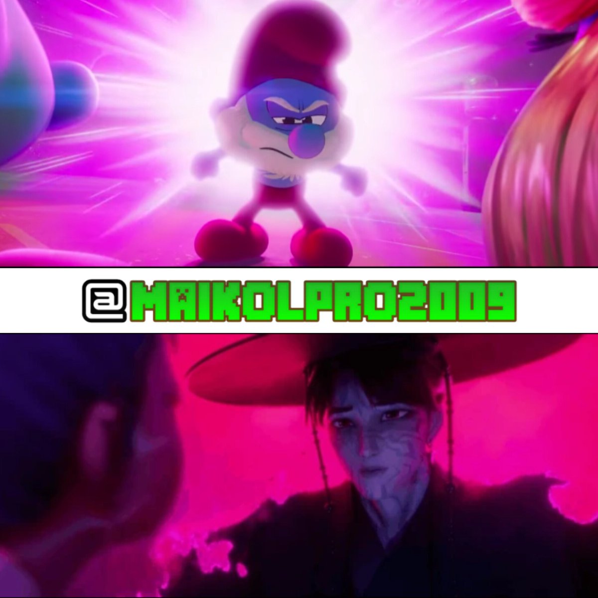 MaikolPro2009's tweet image. 🔥 PARALELISMO CINEMATOGRÁFICO🔥

#SmurfsMovie #KPopDemonHunters #ParamountPictures #Bélgica #Netflix #SonyPicturesAnimation