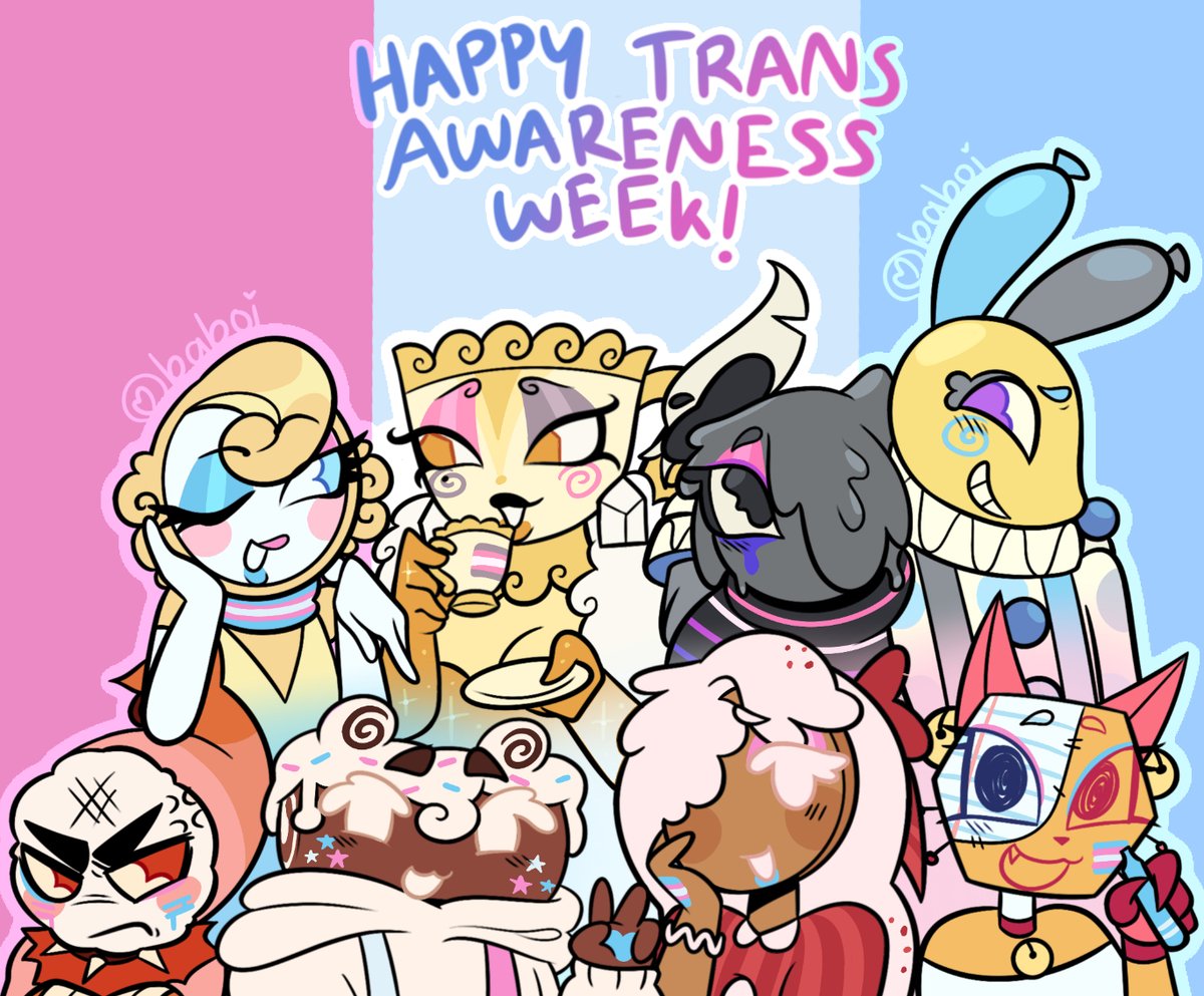 bababooieye's tweet image. Happy Trans Awareness Week! I DIDNT FORGET I SWEAR
[#dandysworld #trans]
