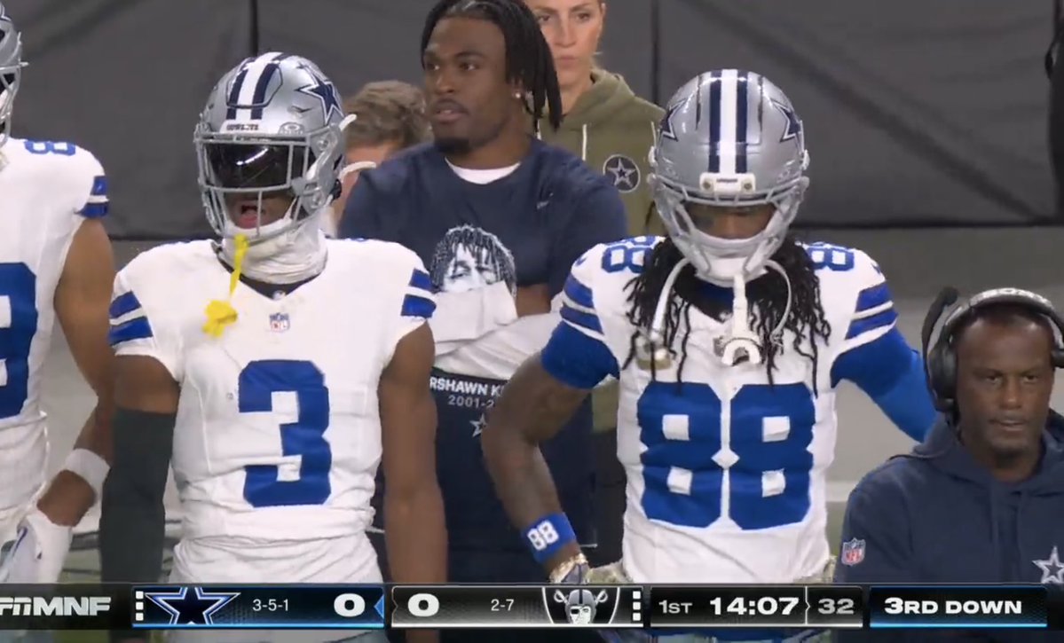 BetMGM's tweet image. Guess what CeeDee &amp;amp; Pickens did to get benched