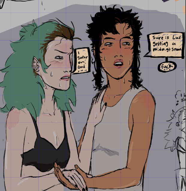 Illigaldude's tweet photo. hi guys
#betalumity #LuciaNoceda #Ameliablight
I loved to do their hands, close up
also who wants to se a #Lumelia comic https://t.co/RUc2mU54vb