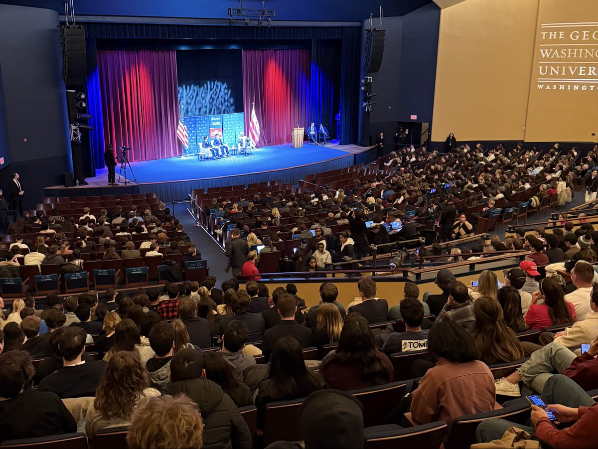 SecKennedy's tweet image. Thank you @TPUSA George Washington University chapter + @GWRepublicans for hosting a great conversation. You honor Charlie’s memory every day by championing free speech and civil debate.