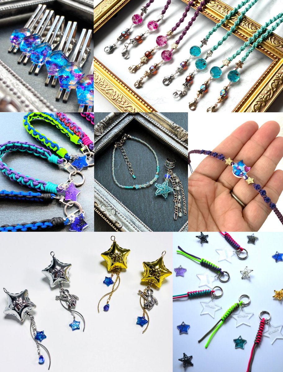 .<a href="/Lupopo_cafe/">*LUPOPO cafe&gallery* 三軒茶屋の糖質オフのケーキ専門カフェとハンドメイドのお店</a> 様 いつもありがとうございます✨️

『星と彩りを紡ぎ、織り成す物語』
をコンセプトに【アクリル×〇〇】のアクセサリー・雑貨を作っています。

☆EVENT
12/24-1/5 宙フェス@博多阪急 ユトリエ
2026/1/17 クラマケ@名古屋
2/13-22 新宿某所

来年にむけて新しい作品作ってます