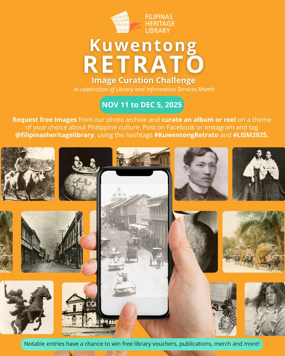 fil_heritage's tweet image. 𝑪𝒆𝒍𝒆𝒃𝒓𝒂𝒕𝒆 𝑳𝒊𝒃𝒓𝒂𝒓𝒚 𝒂𝒏𝒅 𝑰𝒏𝒇𝒐𝒓𝒎𝒂𝒕𝒊𝒐𝒏 𝑺𝒆𝒓𝒗𝒊𝒄𝒆𝒔 𝑴𝒐𝒏𝒕𝒉 𝒘𝒊𝒕𝒉 𝒖𝒔! 📚✨

Swipe for more details or message us to learn more. 

#LISM2025
#2for1 
#KuwentongRetrato 
#FilipinasHeritageLibrary 
#Libraries
#Books