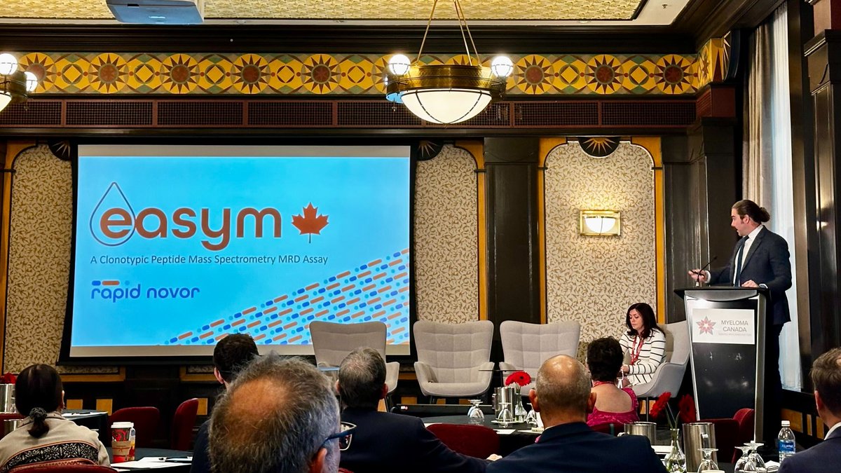 easym_test's tweet image. It was a true privilege for the EasyM team to participate in the @MyelomaCanada Minimal Residual Disease (MRD) Summit. Being part of such a thoughtful and forward looking conversation about the future of MRD testing in Canada was both inspiring and deeply meaningful to our entire…