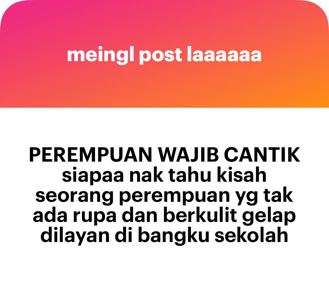 meinmokhtar's tweet photo. Stay strong anon. Teruk juga kena time sekolah ni

JisuLife Handheld Life 9 https://t.co/MG2n4LYX9B https://t.co/xG6EPr9BpY https://t.co/CVB35aBMiK
