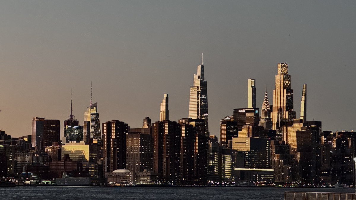 The view from Williamsburg tonight