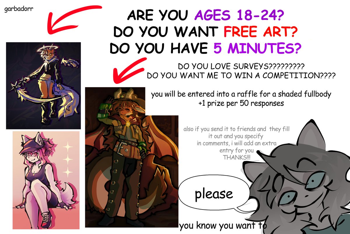 garbadorr's tweet image. RAUGUHGGGHHHHHH DO MY SURVEY LINK BELOW

RT FOR EXTRA ENTRIES RAUGHHH H irh SHARE IT WITHE VERYONE YOU KNOW EGVER