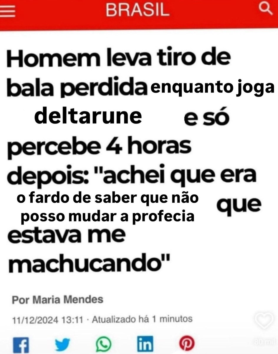 the5thkey's tweet photo. homem leva tiro de bala perdia enquanto joga deltarune https://t.co/cvxEAOCi6C