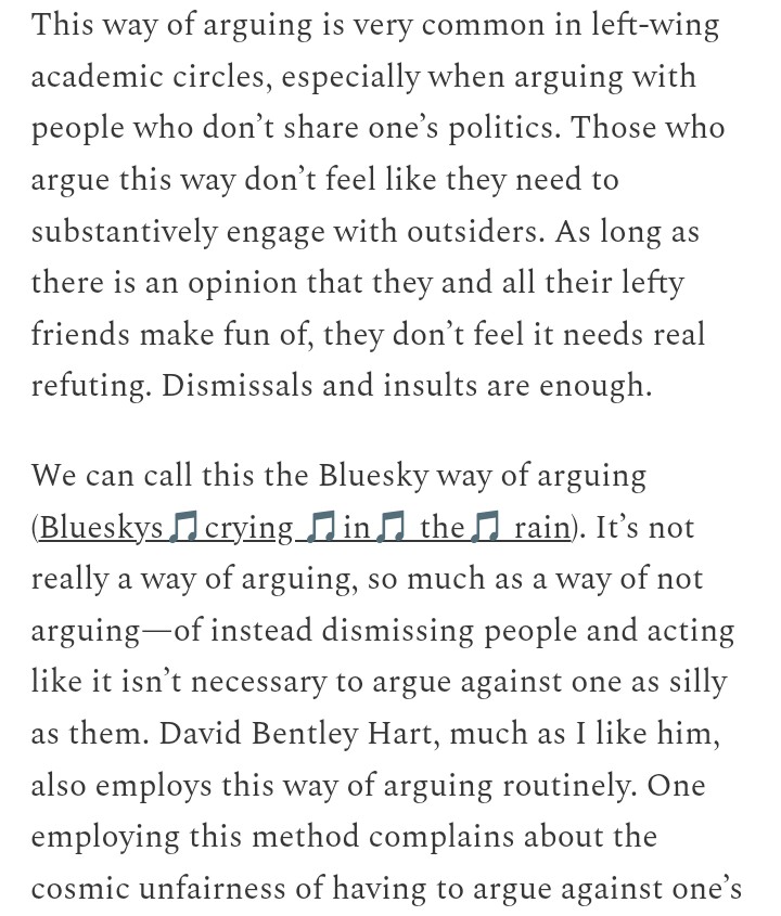 Holden114's tweet image. Jon Stewart popularized this method of argumentation.