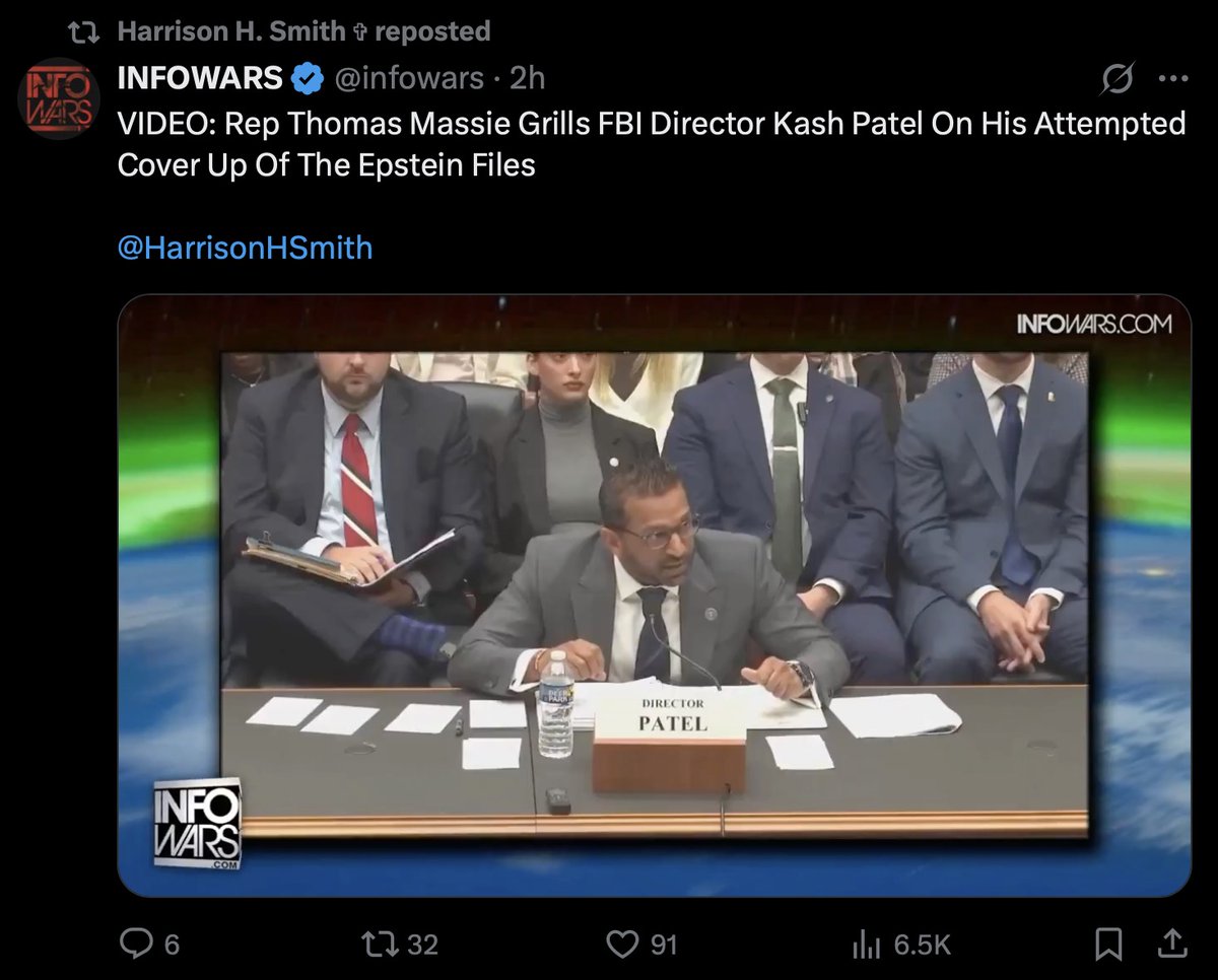treblewoe's tweet image. Infowars posted this two hours ago.
They have 711,000 followers.
The post has 6,599 views.

Word of mouth is the only reliable way to warn anyone about anything.