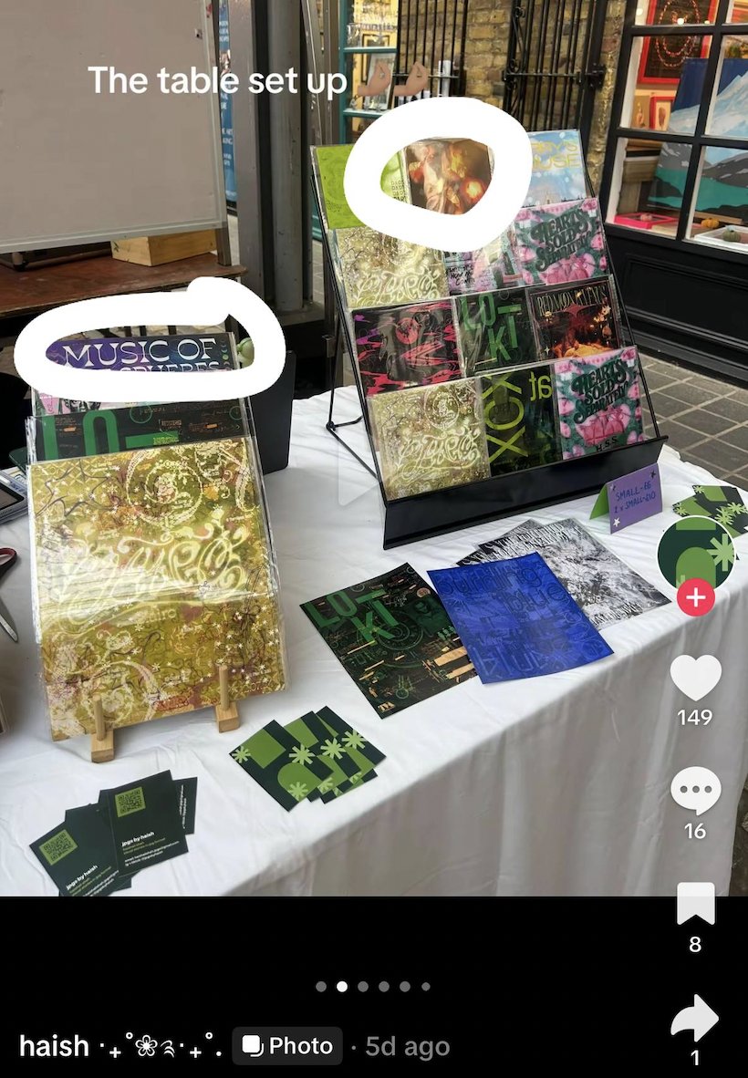 this account has been copying my designs and selling them as a profit even after i told her to stop. please help me report and spread the word, thank you