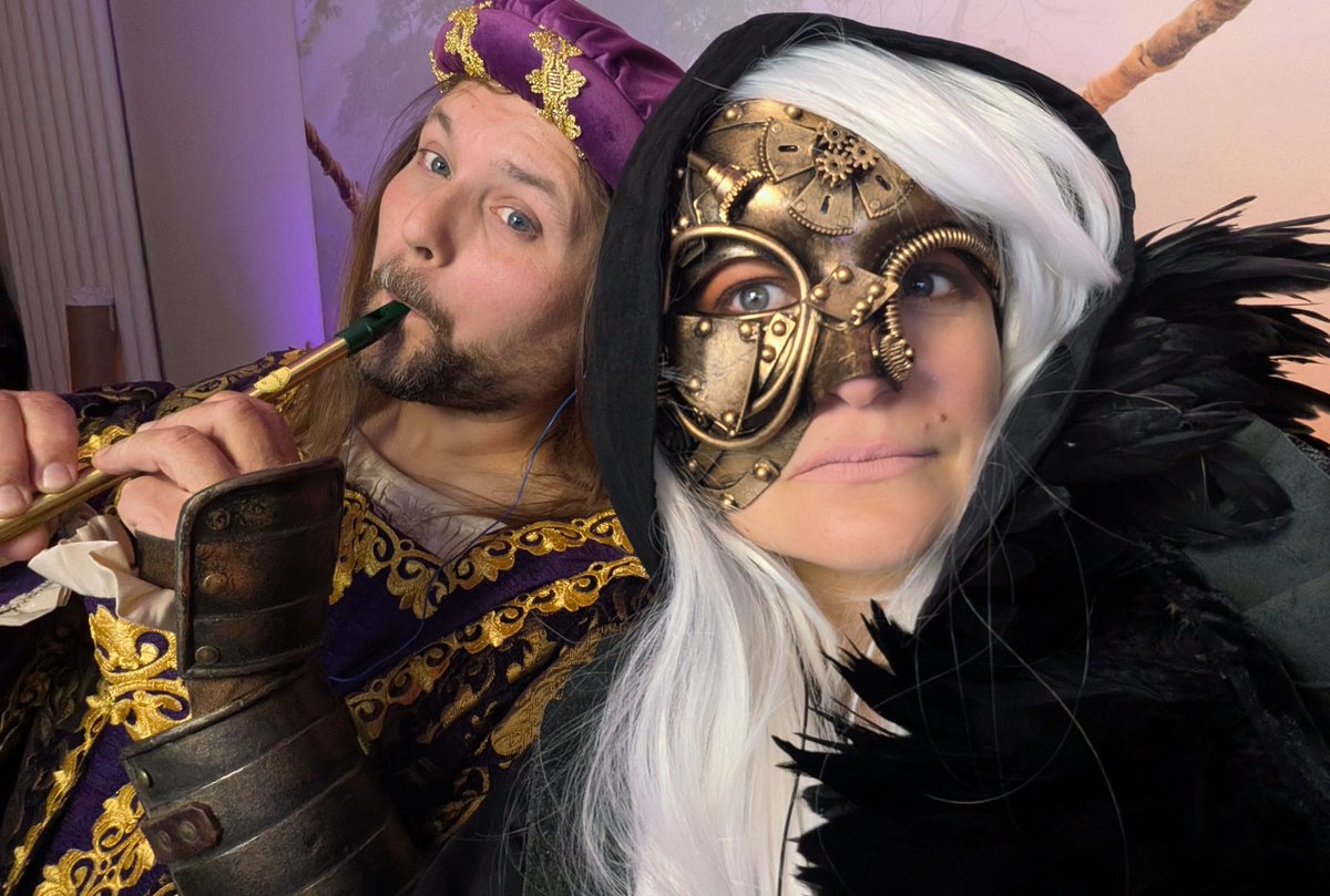 DianaRes3's tweet image. Magic and Monsters is back with some Daggeraheart! The players are all in court to defend this child of the gods we saved. Will they believe us? Come watch! @kjdawson80 @azerold1 GM @ErikFrankhouse over on youtube.com/live/y7WaYbHLV… NOW 6PM PST 🖤⚔️🦉 #d20 #TTRPG