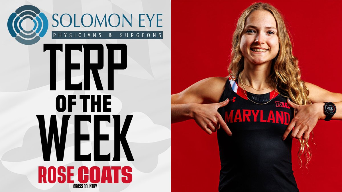 Rose Coats was named this week's Solomon Eye Terp of the Week for the fourth time this season.

Congrats, Rose!
📰- go.umd.edu/24xa