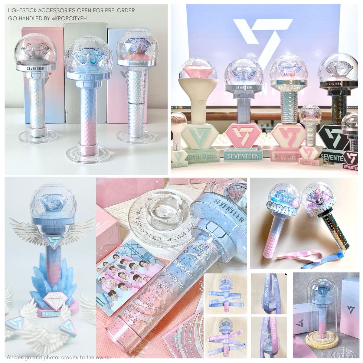 [PH GO] SEVENTEEN LIGHTSTICK ACCESSORIES #KPOPCityFinds 💖 wts lfb svt
pls help rt

starts at 220
ALL IN + Local SF
bit.ly/SVTLSACC
✨stand, deco band and wing, sticker pack, strap
💎for v1 v2 v3 caratbong, mini keyring

FETA 1-2 weeks after release (early-mid Dec)
100 DP