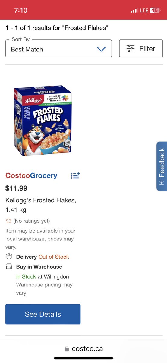 The family size is 725g. He could literally buy 2 of each and get 1.45kg of each cereal for the price he paid for a single 975g box.
Costco has their 1.41kg cereal for $11.99
#cdnpoli #cdnpolitics