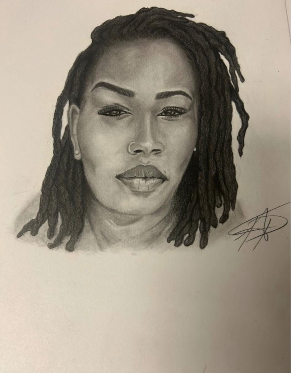 valisia_lee's tweet image. Muse - a person or personified force who is the source of inspiration for a creative artist

(The detail on the locs 🤌🏽. Time-intensive, attention to detail, significant observation)

✍🏽✨ Artist : Tevin H.