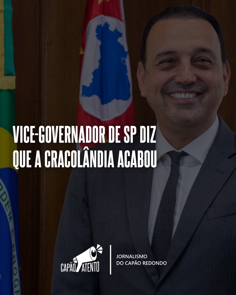 CapaoAtento's tweet image. Em entrevista concedida à CNN Brasil, o vice-governador de São Paulo, Felicio Ramuth, afirmou que “a Cracolândia acabou e não voltará”.

#CapãoAtento | Jornalismo do Capão Redondo.