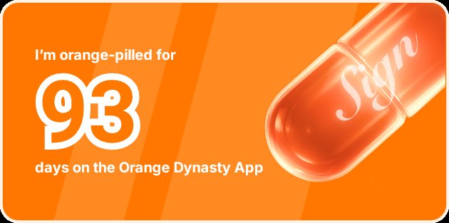 I've been Orange-Pilled and Seeing Signs for 93 days 👀🧡🐉.Join the app and be a better version of yourself!
orange.sign.global/app?user=1Y5YM…