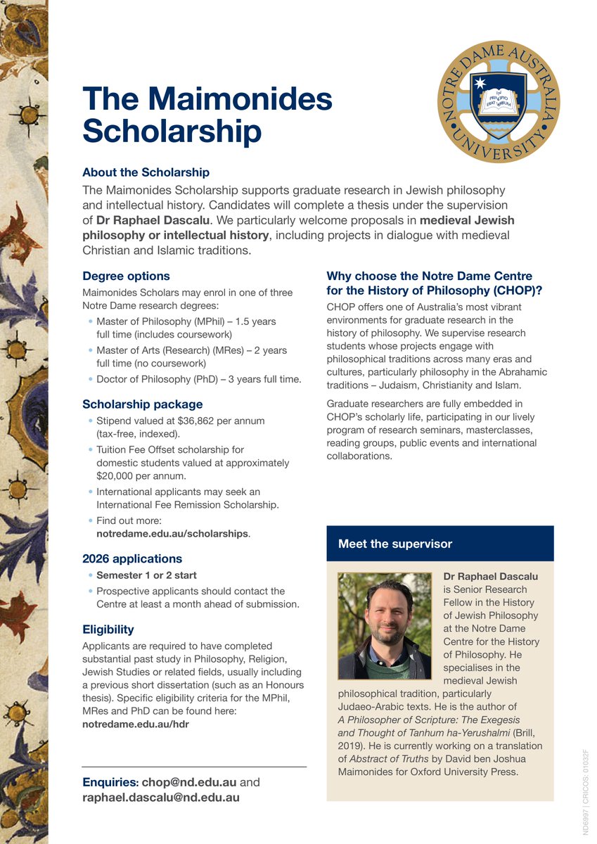 Notre Dame Centre for the History of Philosophy tweet media
