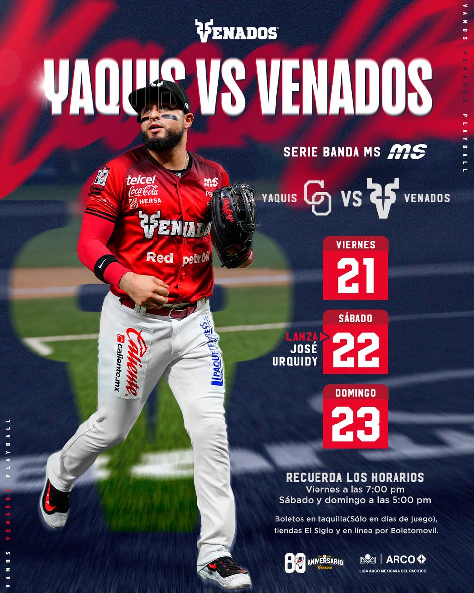 📣¡PRÓXIMOS JUEGOS EN CASA!

⌚️Viernes abrimos puertas 6pm y damos inicio 7pm y sábados abrimos puertas 4pm e iniciamos 5pm

🎟️🎟️Boletos disponibles en línea por <a href="/boletomovil/">Boletomóvil</a> y en taquillas del Estadio Teodoro Mariscal.

¡VAMOS VENADOS! 🦌❤️