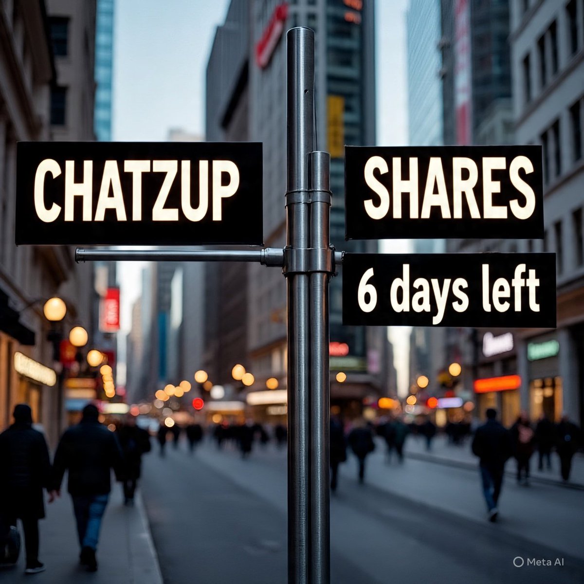 nurstng2000's tweet image. 6 days left Chatzup: chat, stream, earn. #Chatzup is still open for you to contribute to its shares. Don&apos;t wait until the doors close! Contribute now👉sidrastart.com/project/97d1ce…

@maljefairi @mainagargaaudu @Chatzupage #SidraChain #web3App #Sidrabank #sidraDEX #HalalSocial
