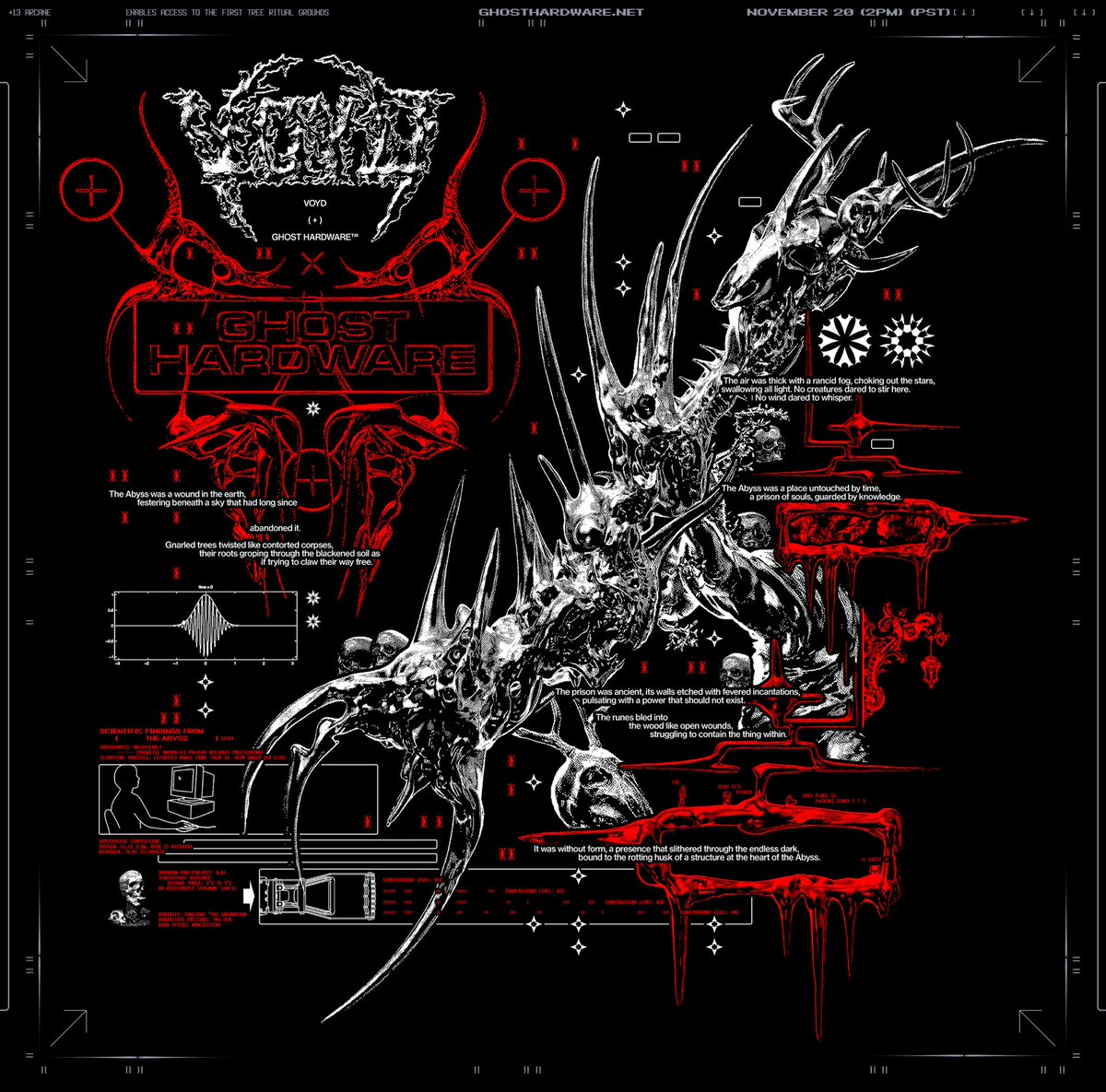 ghost__hardware's tweet image. ABYSS [B] TEE / VOYD X GHOST HARDWARE