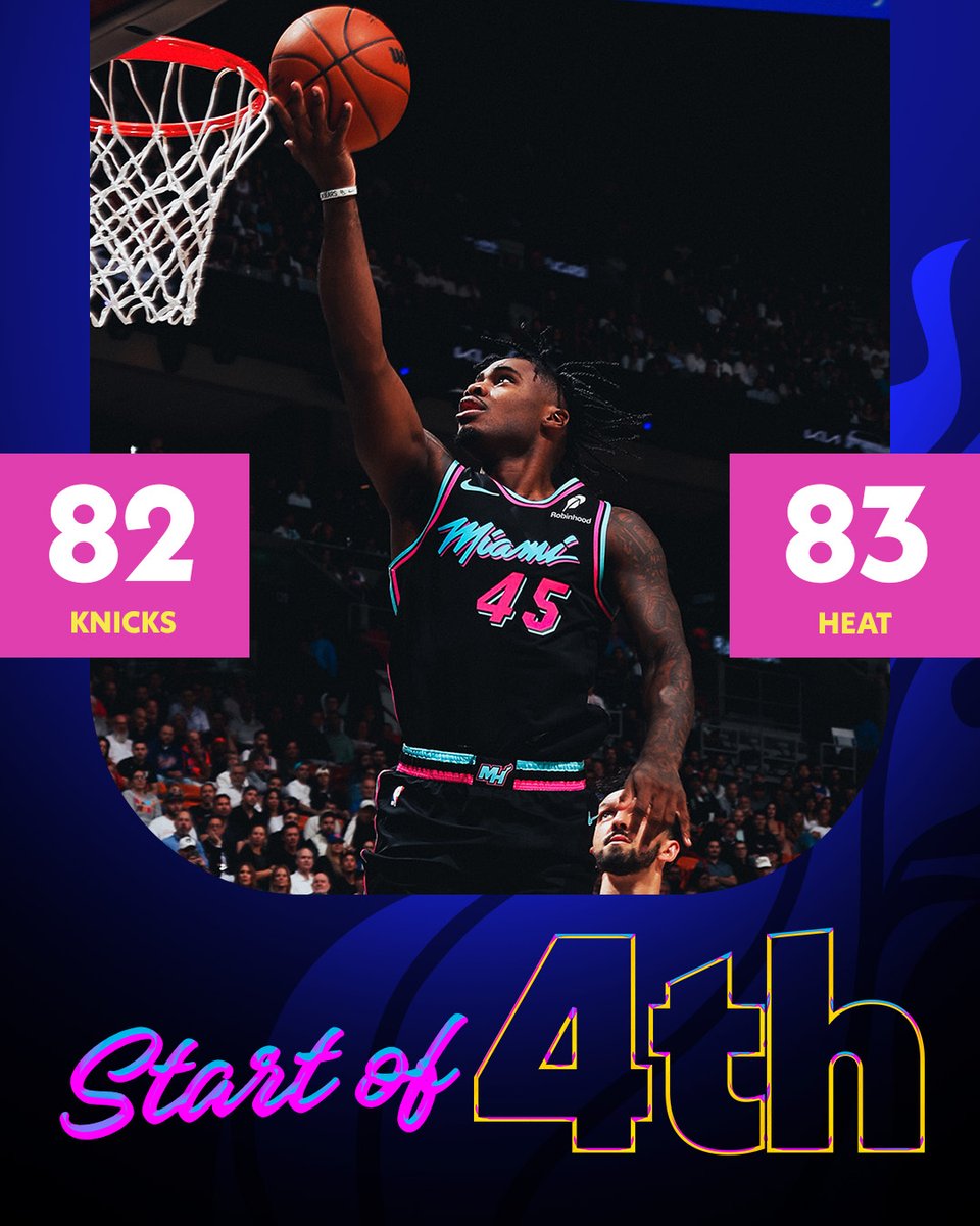 close one heading into the 4th 👀 catch the action on @FanDuelSN_Heat 